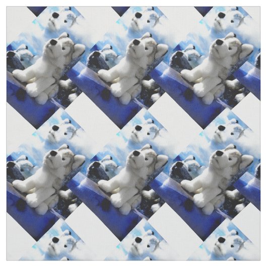 Tissu Loups de jouets (Échantillon)