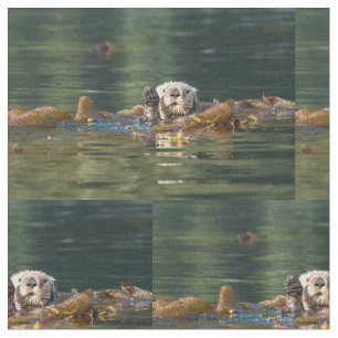 Tissu Loutre de mer de ondulation