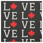 Tissu love canada maple leaf canadian (Échantillon)