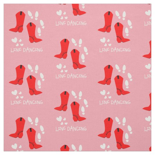 Tissu Love Country Line Dancing (Échantillon)