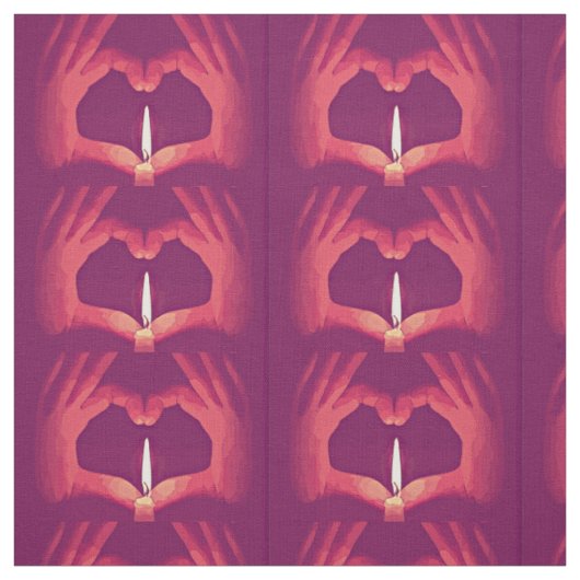 Tissu Love Flames (Échantillon)