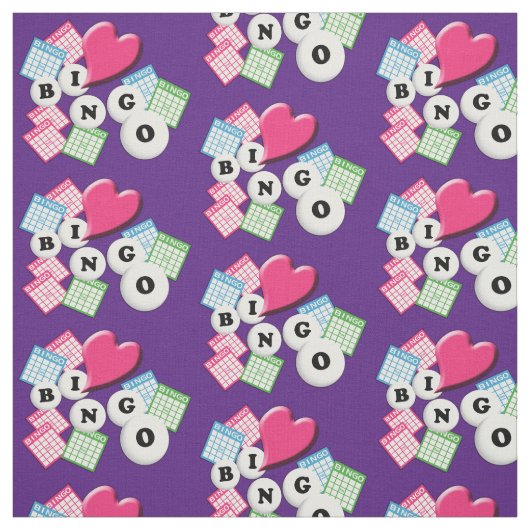 Tissu Love Heart Bingo (Échantillon)