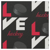 Tissu Love hockey (Détail)