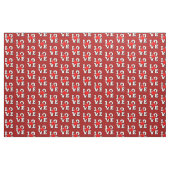 Tissu LOVE Maple Leaf Canada Blanc sur rouge (Fat Quarter)