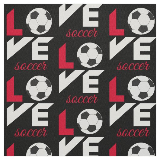 Tissu Love soccer (Échantillon)
