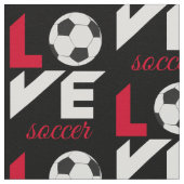 Tissu Love soccer (Détail)