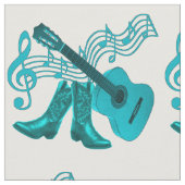 Tissu Lt occidental Blue Guitar et bottes de musique de (Fermer)