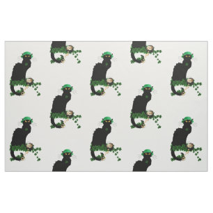 Tissu Lucky Le Conversation Noir Saint Patrick's Day