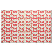 Tissu Lucky Red Elephant (Fat Quarter)