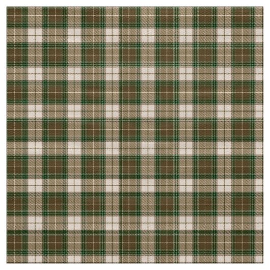 Tissu Lumberjack Plaid vert Brown beige Poly (Échantillon)