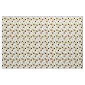 Tissu Lumière transparente avec étoiles or (Yard)