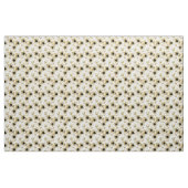 Tissu Lumière transparente avec étoiles or (Yard)