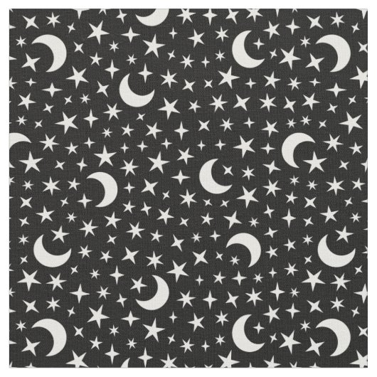 Tissu Lune et étoiles (Fermer)