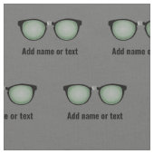Tissu Lunettes Geeky / Spectacles Nerd propre texte n'im (Fermer)