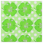 Tissu Lutter contre le Shamrock aux points blancs (fermé)