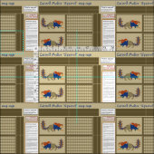 Tissu Luttrell Psalter "Écureuil" do-it-yourself Tapis d (Carreau)