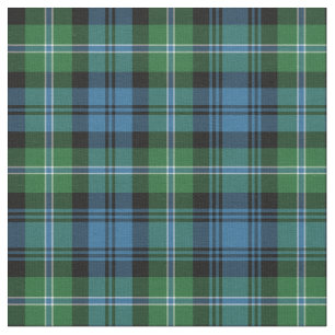 Tissu Lyon Tartan Motif Blue et Green Irish Plaid