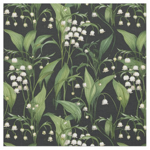 Tissu Lys Art Nouveau de la Vallée Motif