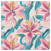 Tissu Lys de fleur de brosse (Fermer)