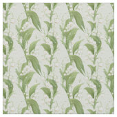 Tissu Lys vert doux de la Vallée Botanique (Détail)