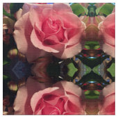 Tissu Ma toile de rose rose unique (Fermer)