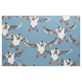 Tissu Macareux atlantiques bleus (Fat Quarter)