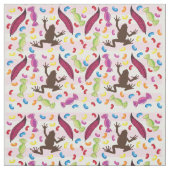 Tissu Magasin Candy Chocolate Frogs Fabric (Échantillon)