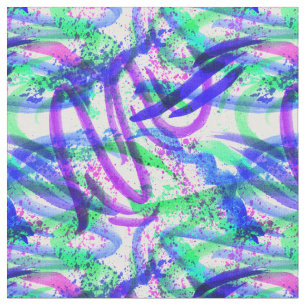 Tissu Magenta au néon de vert de menthe d'éclaboussure