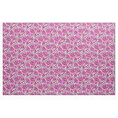 Tissu Magenta Mid Century Modern Floral Pattern (Fat Quarter)