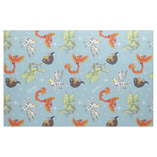 Tissu Magical Creatures Vintage Pattern (Fat Quarter)