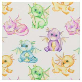 Tissu Magical Dragon Dreams Baby shower Fabric