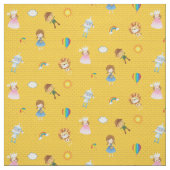 Tissu Magicien des caractères Oz sur la route en briques (Échantillon)