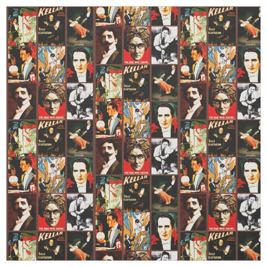 Tissu Magiciens Vintages Illusionniste magique (Échantillon)