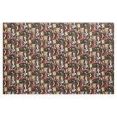 Tissu Magiciens Vintages Illusionniste magique (Fat Quarter)