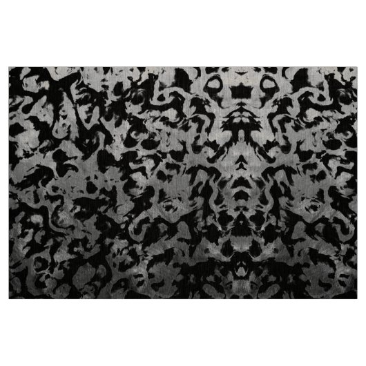 Tissu Magie Abstraite - Noir argenté (Fat Quarter)