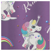 Tissu Magie Unicorne violette (Fermer)