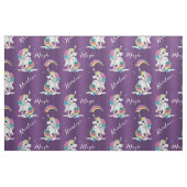 Tissu Magie Unicorne violette (Fat Quarter)