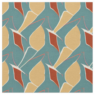 Tissu Magnifique Mid-Century moderne Abstrait