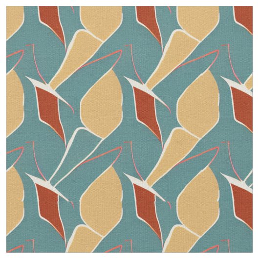 Tissu Magnifique Mid-Century moderne Abstrait (Fermer)