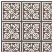 Tissu Mahogany Acorn and Leaf Tile Design (Fermer)