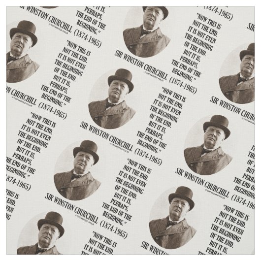 Tissu Maintenant ceci pas l'extrémité commençant Winston (Échantillon)