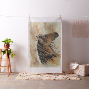 Tissu Majestic Curly Horse Mustang par Bihrle