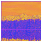 Tissu majestueux de la montagne violette (Fermer)