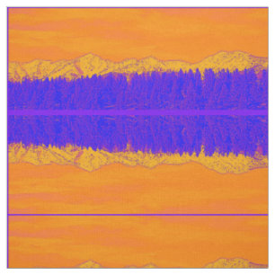 Tissu majestueux de la montagne violette