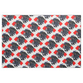 Tissu Mâle Pug noir (Fat Quarter)