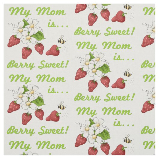 Tissu Maman de bonbon à baie (Échantillon)