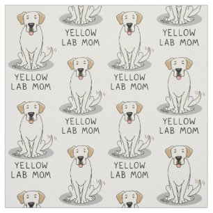 Tissu Maman du laboratoire jaune (maman du Labrador Retr
