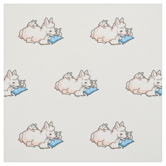 Tissu Maman Llama (Échantillon)