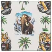 Tissu Mammoth Sabertooth Tiger âge de glace Conception M (Fermer)