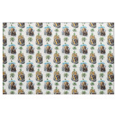 Tissu Mammoth Sabertooth Tiger âge de glace Conception M (Fat Quarter)